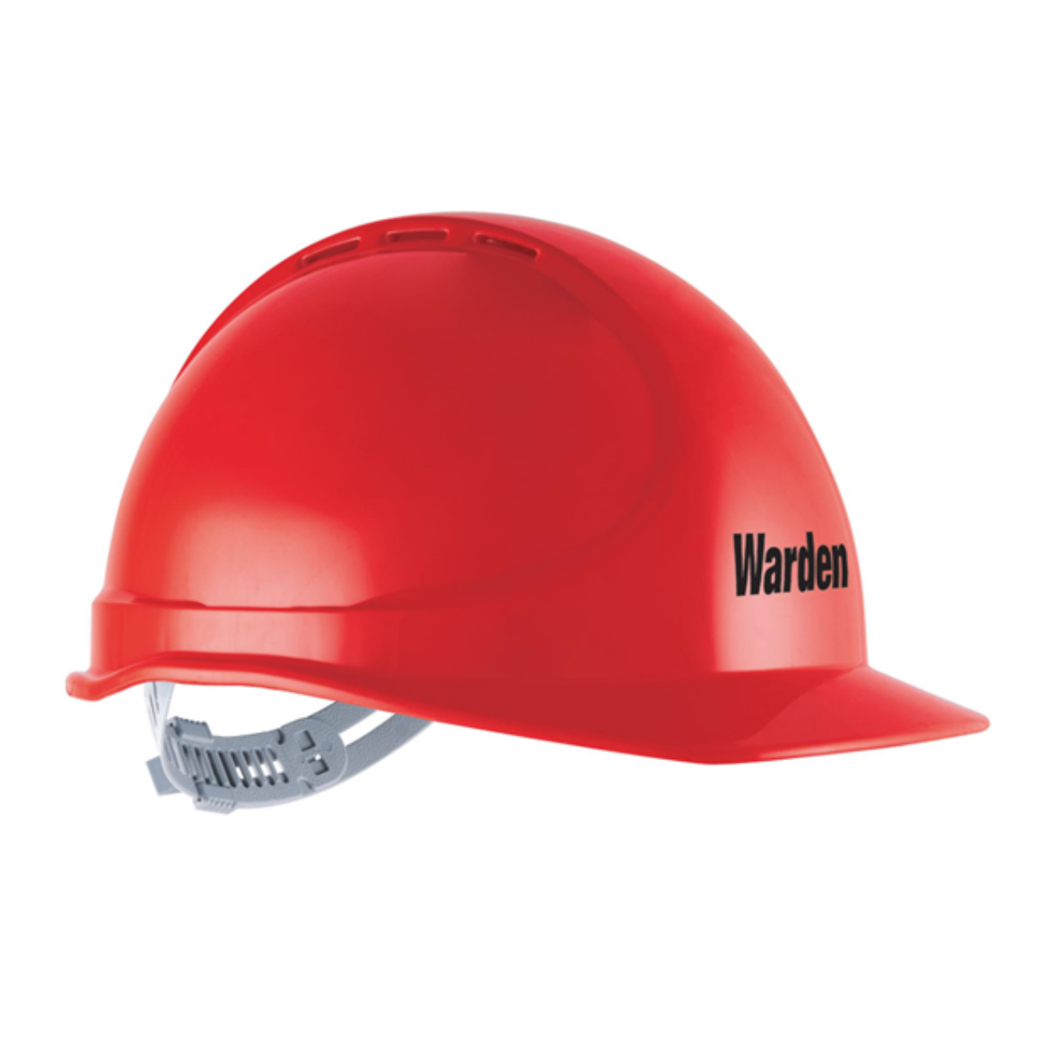 Picture of GTE3 Red Warden Essential Type 1 ABS Vented Hard Hat With Slide Lock Harness