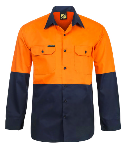Picture of WorkCraft LIGHTWEIGHT VENTED COTTON SHIRT-LS