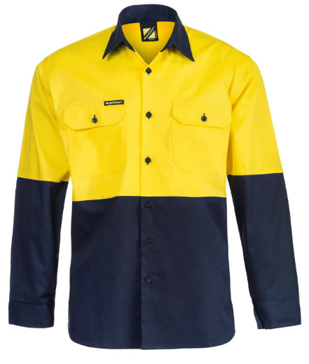 Picture of WorkCraft LIGHTWEIGHT VENTED COTTON SHIRT-LS