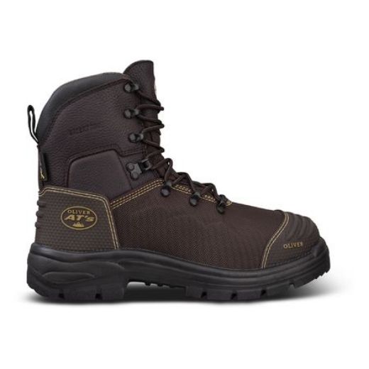 Picture of OLIVER AT65 150mm Brown Lace-up Boot – Caustic & 100% Waterproof