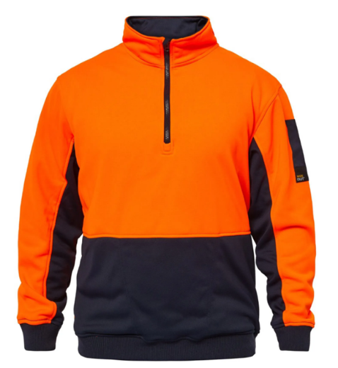 Picture of WORKCRAFT HI VIS HALF ZIP PULLOVER