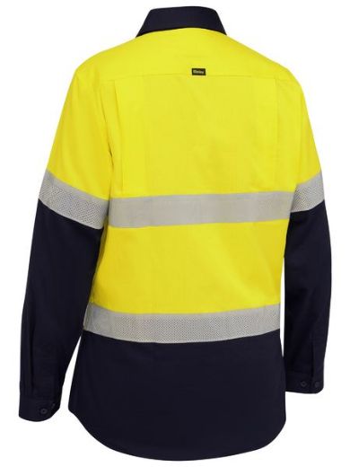 Picture of BISLEY Women's Taped Hi Vis Ripstop Vented Shirt