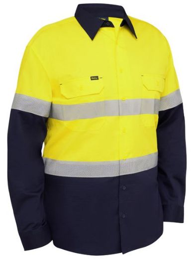 Picture of BISLEY Taped Hi Vis Ripstop Vented Shirt