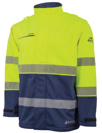 Picture of BOOLFR Softshell PPE Category 2 Hi-Vis Jacket with Segmented FR Tape
