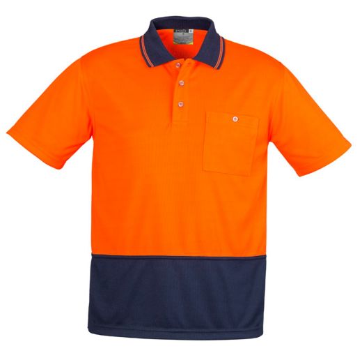Picture of Unisex Hi Vis Basic Spliced S/S Polo