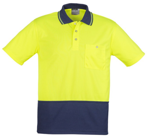 Picture of Unisex Hi Vis Basic Spliced S/S Polo