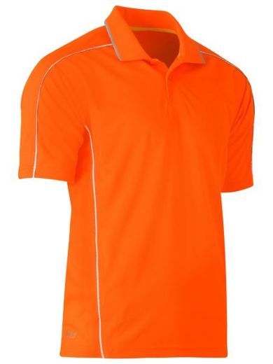 Picture of BISLEY Cool Mesh Polo With Reflective Piping