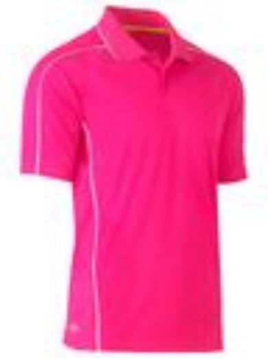 Picture of BISLEY Cool Mesh Polo With Reflective Piping