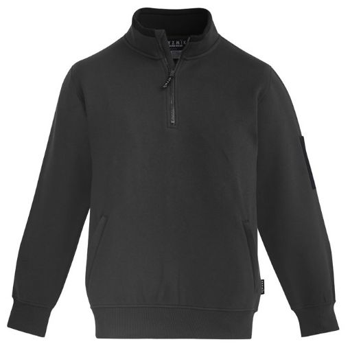 Picture of Unisex 1/4 Zip Brushed Fleece Pullover