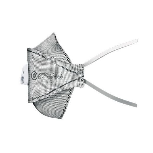 Picture of TRIDENT® Flat Fold P2 Carbon Valved Respirator + Extended Length Head Straps