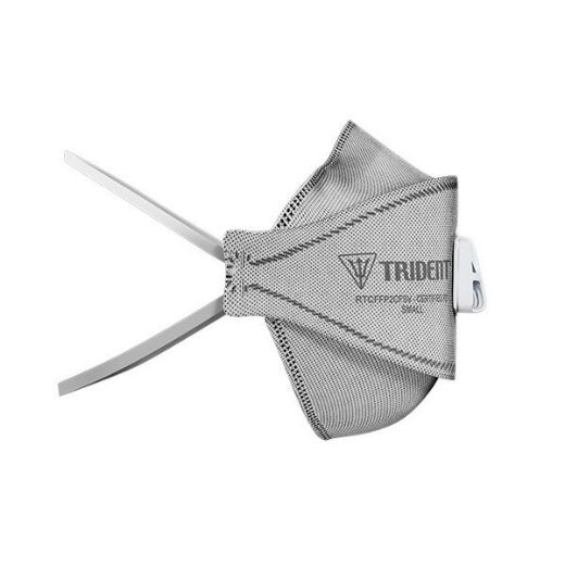 Picture of TRIDENT® Flat Fold P2 Carbon Valved Respirator + Extended Length Head Straps