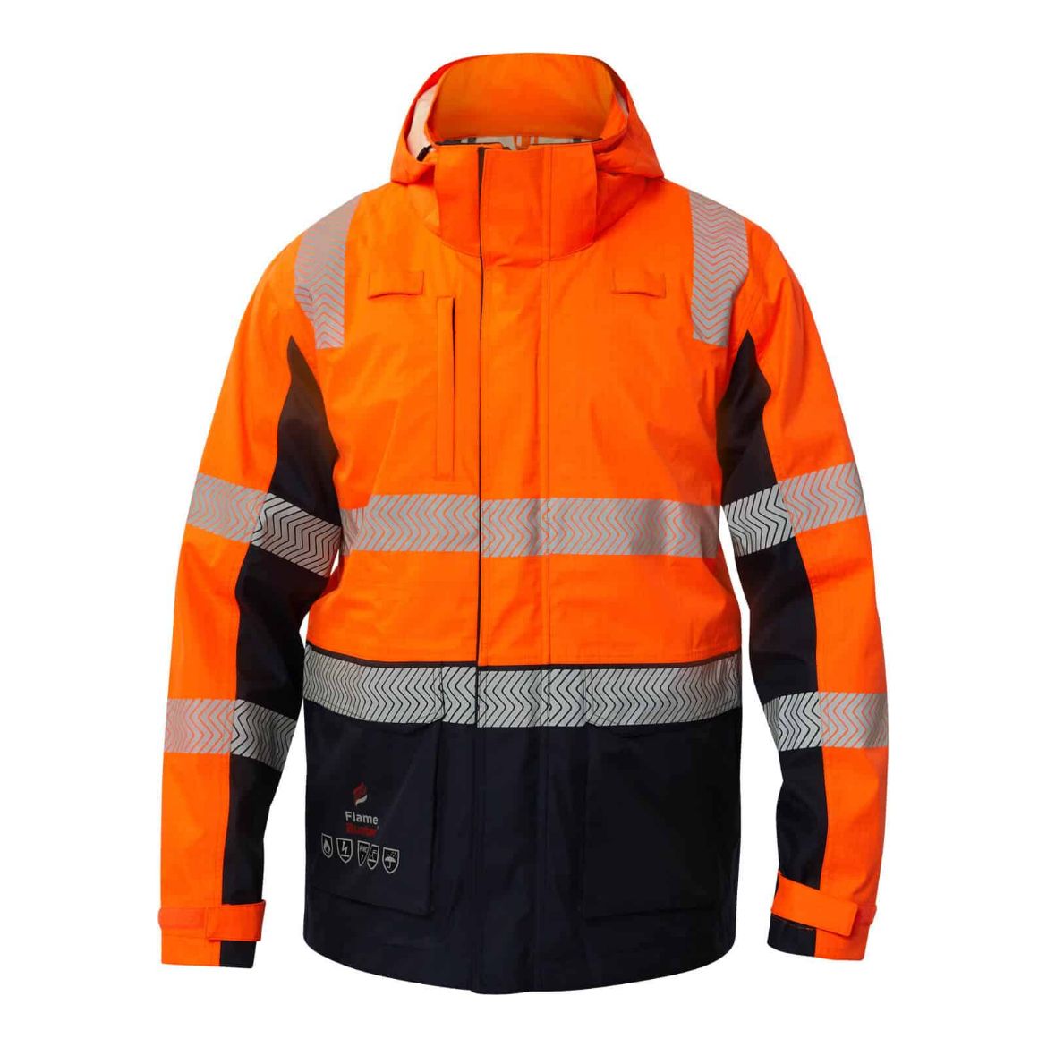 Picture of FLAME BUSTER FR Hi Vis Wet Weather Segmented Reflective Jacket - PPE2