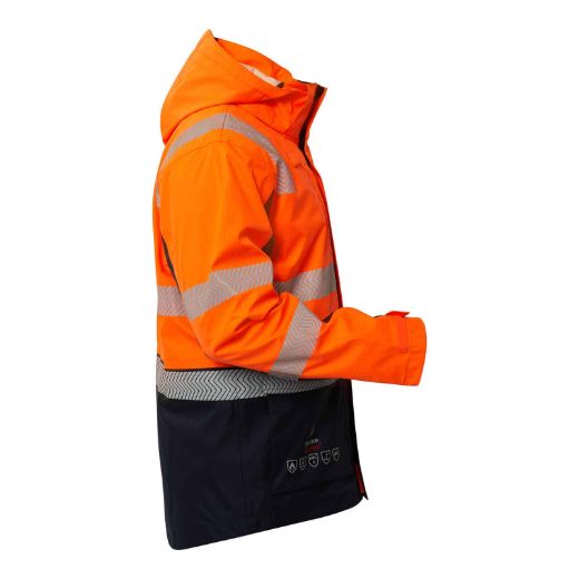 Picture of FLAME BUSTER FR Hi Vis Wet Weather Segmented Reflective Jacket - PPE2
