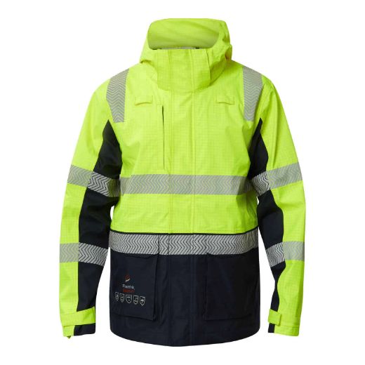 Picture of FLAME BUSTER FR Hi Vis Wet Weather Segmented Reflective Jacket - PPE2
