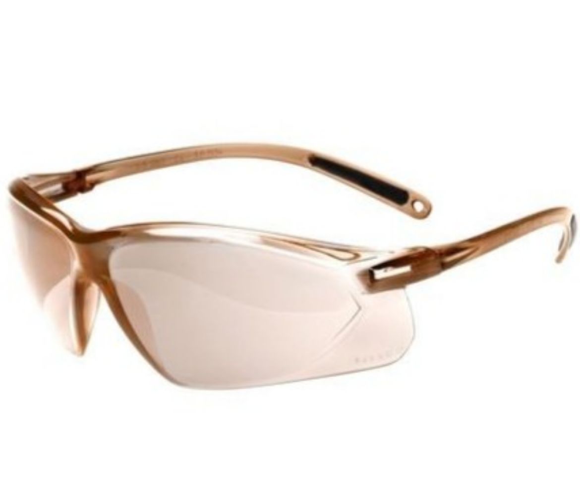 Picture of A700 Light Brown Mirror Anti Fog Safety Glasses