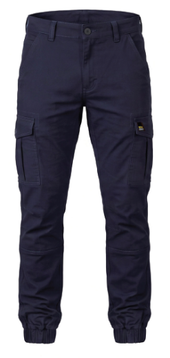 Picture of WORKCRAFT Men’s Stretch Drill Cargo Pants - Elasticised Hem  **ARRIVING December 2026