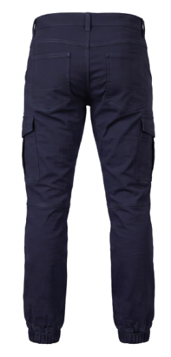Picture of WORKCRAFT Men’s Stretch Drill Cargo Pants - Elasticised Hem  **ARRIVING December 2026